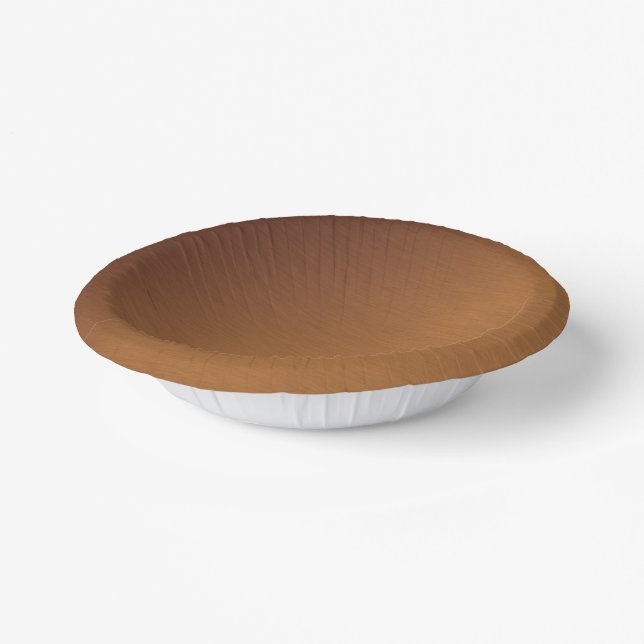 Brushed Copper Look 2 Paper Plate (Angled)