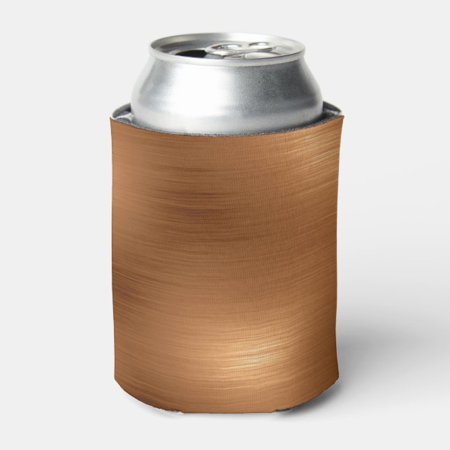 Brushed Copper Look Can Cooler (Can Front)