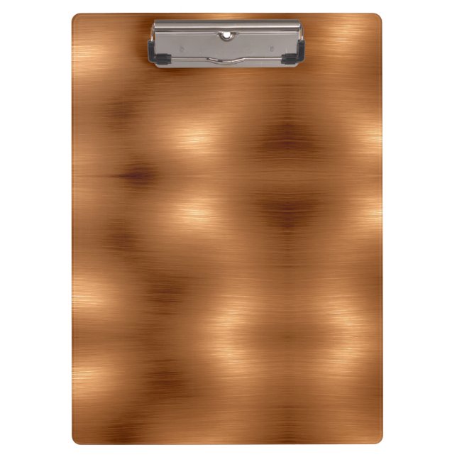 Brushed Copper Look Clipboard (Front)
