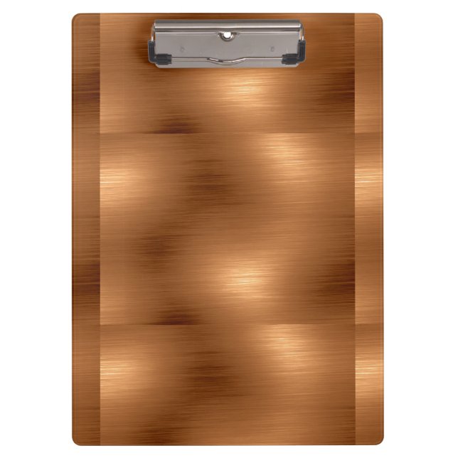Brushed Copper Look Clipboard (Front)