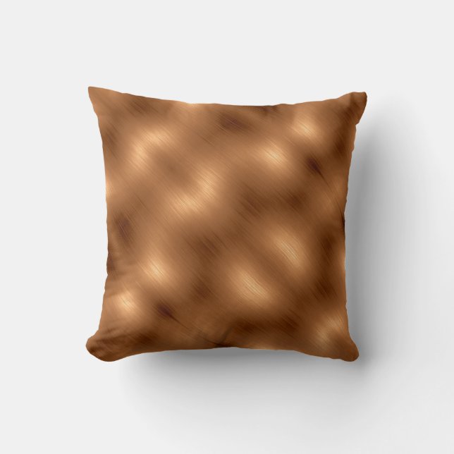 Brushed Copper Look Cushion (Front)