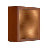 Brushed Copper Look Desk Organiser (Left)