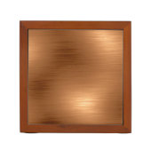 Brushed Copper Look Desk Organiser (Front)