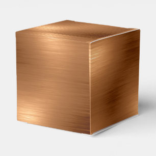 Brushed Copper Look Favour Box