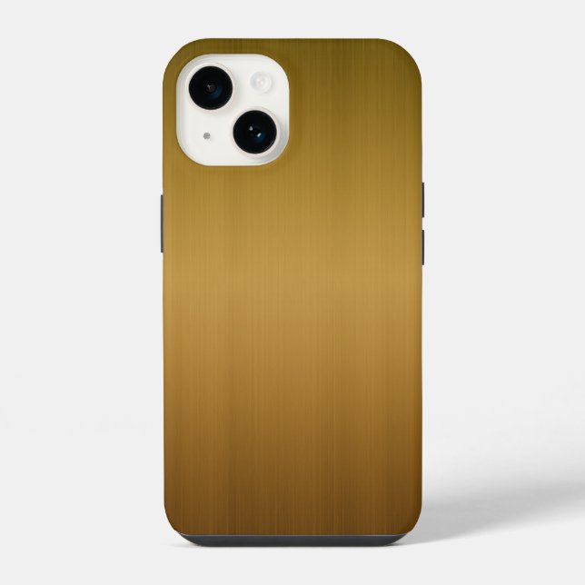 Brushed Copper Look iPhone Case (Back)