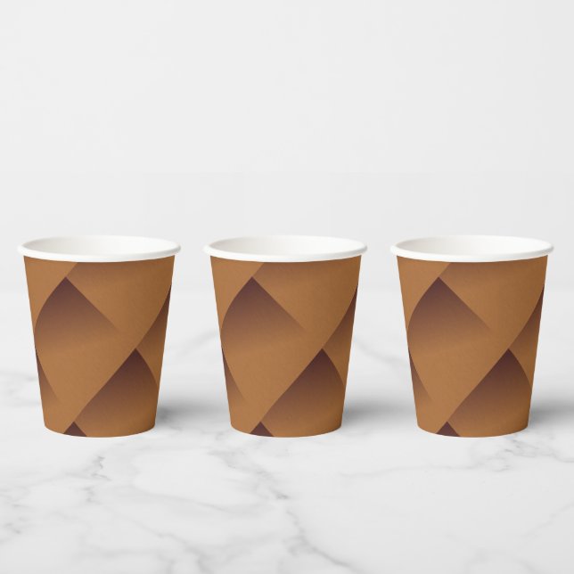 Brushed Copper Look   Paper Cups (Multi)