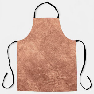 Brushed copper surface, metallic texture. apron