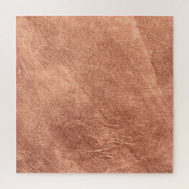 Brushed copper surface, metallic texture. jigsaw puzzle (Vertical)