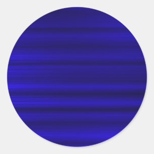 Brushed Deep Blue Classic Round Sticker