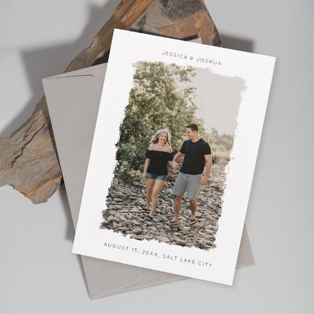 Brushed Frame Photo Save The Date (Creator Uploaded)