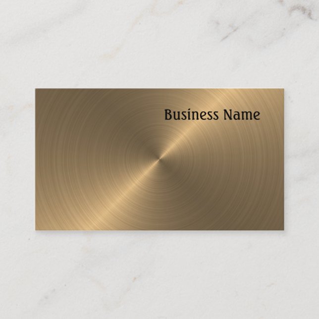 Brushed gold business card (Front)
