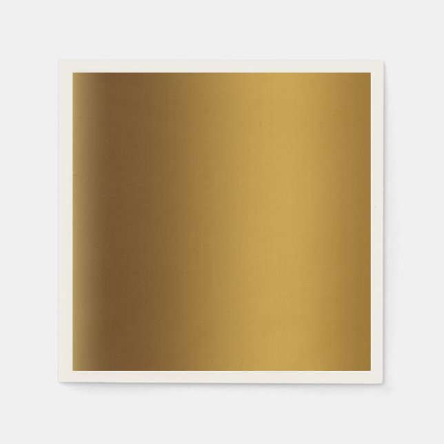 Brushed gold colour napkin (Front)