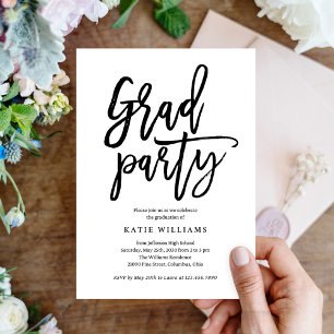 Brushed Graduation Party Invitation