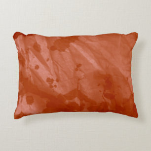 Brushed Graffiti. Tie Dye Shirt. Cream Watercolor Decorative Cushion