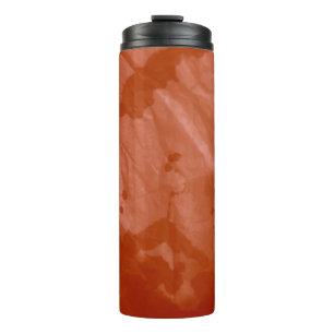 Brushed Graffiti. Tie Dye Shirt. Cream Watercolor Thermal Tumbler