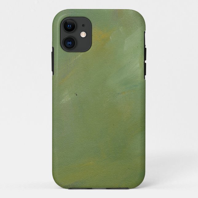 Brushed Green Faux Finish Case-Mate iPhone Case (Back)