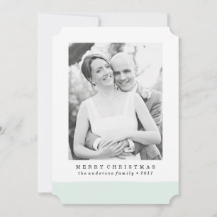 Brushed   Holiday Photo Card