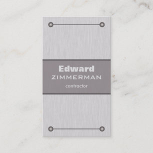 Brushed Metal: Aluminium Textured Business Card