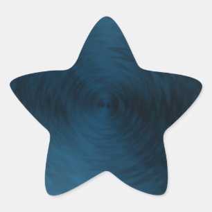 Brushed Metal Blue Steel Metallic Abstract Star Sticker