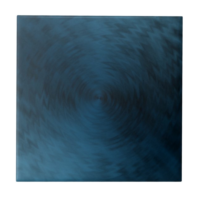 Brushed Metal Blue Steel Metallic Abstract Tile (Front)
