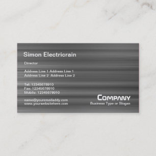Brushed Metal Business Card