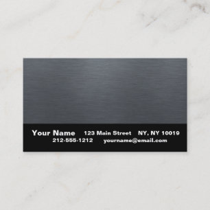 Brushed Metal Business Cards (make your own!)