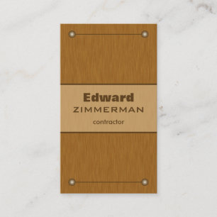 Brushed Metal: Copper Textured Business Card