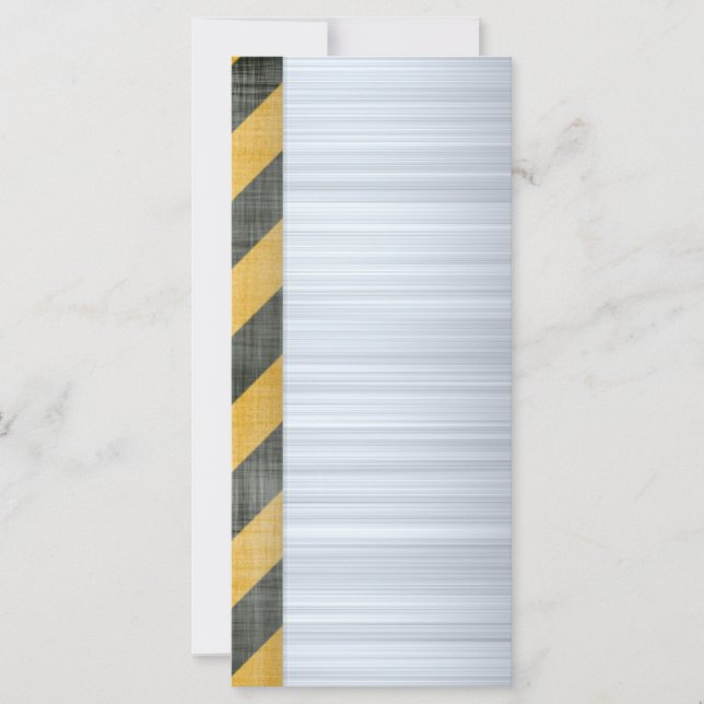 Brushed Metal Hazard Construction Layout (Front)