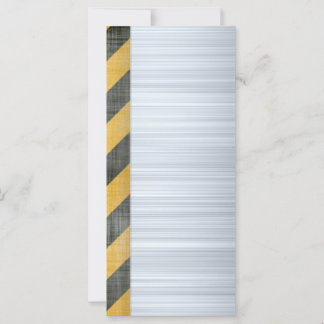 Brushed Metal Hazard Construction Layout