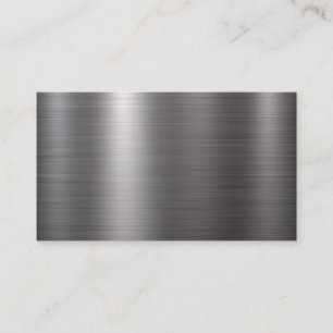 Brushed Metal Look Business Card