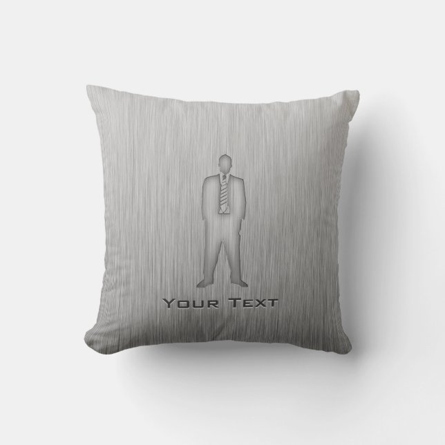 Brushed Metal-look Business Suit Cushion (Front)