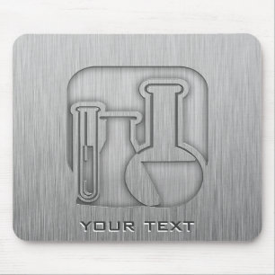 Brushed Metal-look Chemistry Mouse Mat