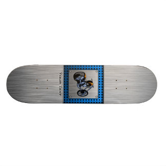 Brushed Metal-look Chopper Skateboard