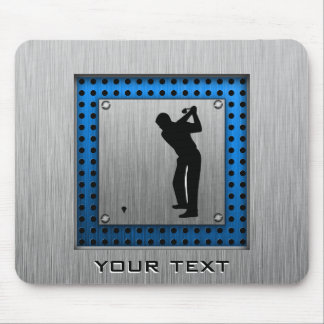 Brushed metal look Golf Mouse Mat