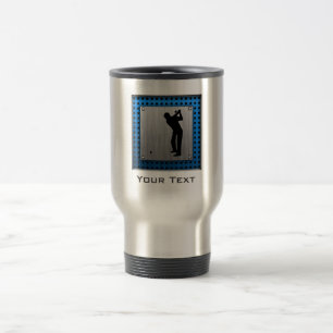 Brushed metal look Golf Travel Mug