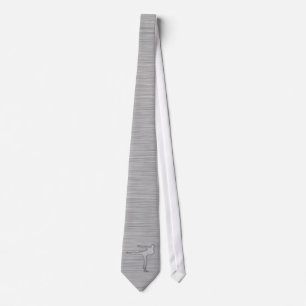 Brushed Metal-look Martial Arts Tie
