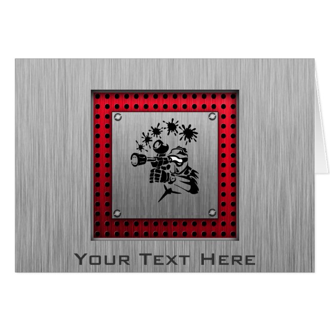 Brushed metal look Paintball (Front Horizontal)