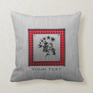 Brushed metal look Paintball Cushion