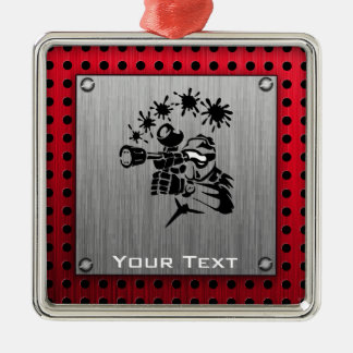 Brushed metal look Paintball Metal Tree Decoration