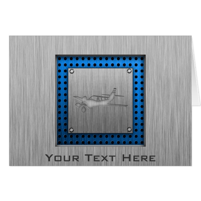 Brushed Metal-look Plane (Front Horizontal)