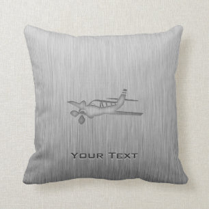 Brushed Metal-look Plane Cushion