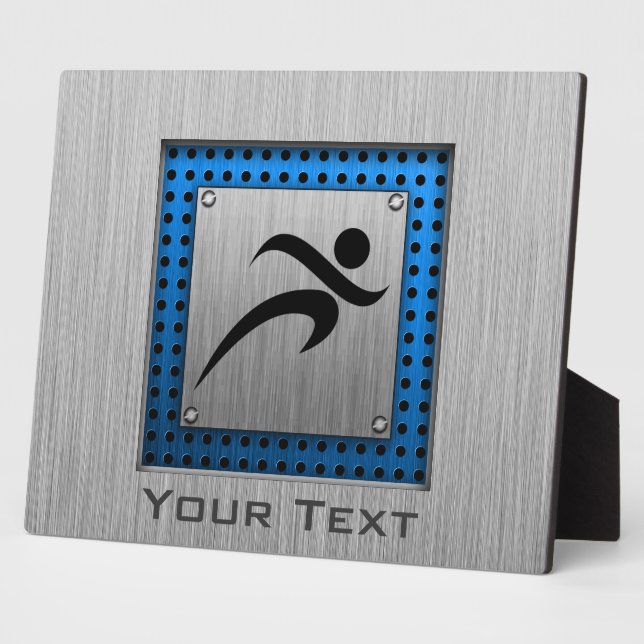 Brushed Metal look Running Plaque (Side)