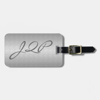 Brushed Metal Luggage Tag