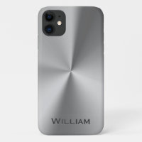Brushed metal personalised name