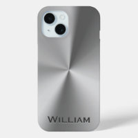 Brushed metal personalised name