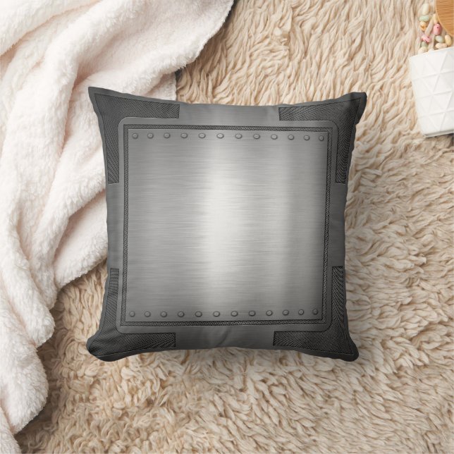 Brushed Metal Pillow (Blanket)