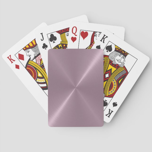 Brushed Metal Playing Cards (Back)