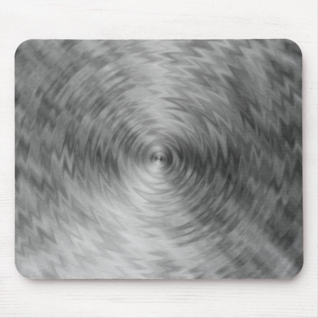 Brushed Metal Silvery Steel Metallic Abstract Mouse Mat (Front)
