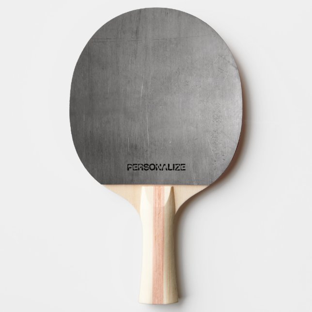 Brushed Metal Texture Ping Pong Paddle (Front)