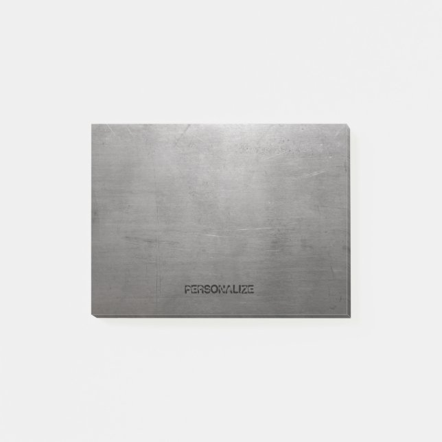 Brushed Metal Texture Post-it Notes (Front)